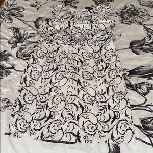 Scarlett Black and White Patterned Dress